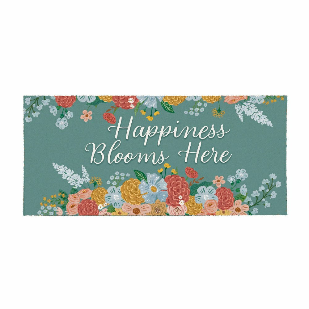 Plow & Hearth What She Shed Birds, Flocked Coir Sassafras Switch Mat 22"x10"