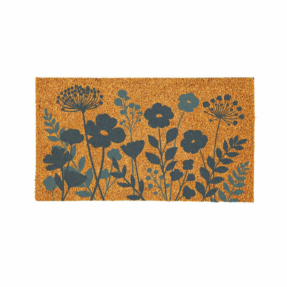 Plow & Hearth VivaStyle Gilded Meadow Coir Mat, 30"L x 18"H