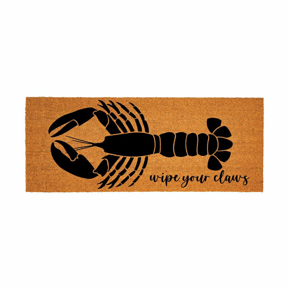 Plow & Hearth Coastal Coir Mat Lobster 60x24"