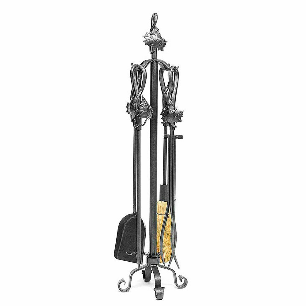 Plow & Hearth Maple Leaf 5-Piece Fireplace Tool Set