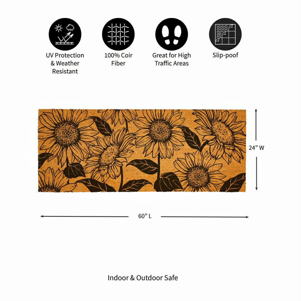Plow & Hearth Coir Mat,60"x24"