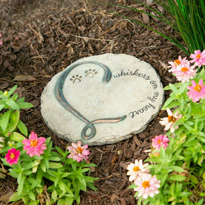 Plow & Hearth Whiskers On My Heart, Garden Stone