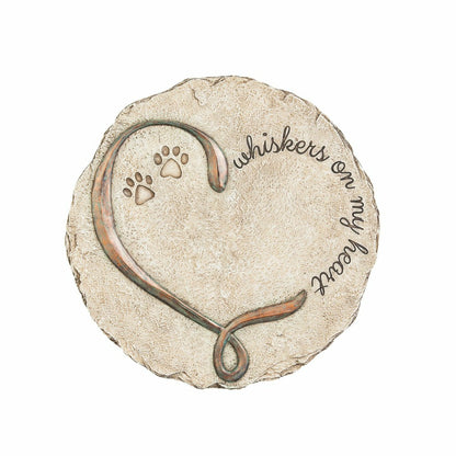 Plow & Hearth Whiskers On My Heart, Garden Stone