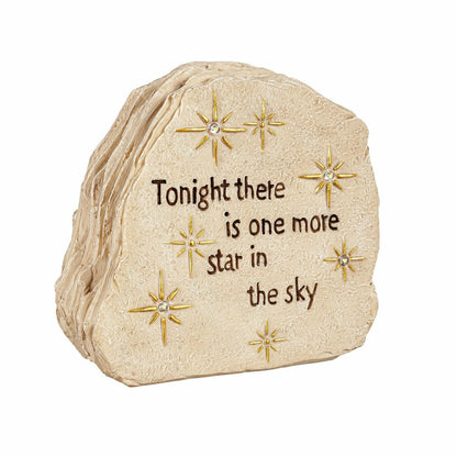 Plow & Hearth Solar Memorial Garden Stone