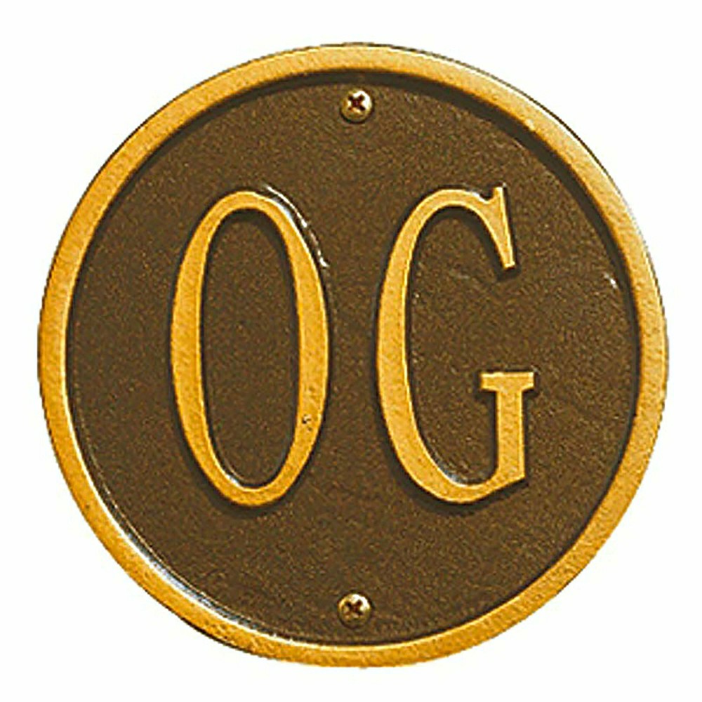 Plow & Hearth Beaded Oval Lawn Personalized Address Plaque