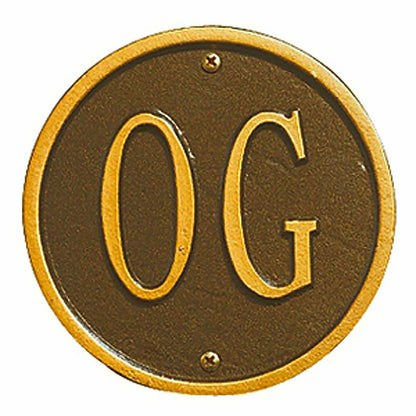Plow & Hearth Beaded Oval Lawn Personalized Address Plaque