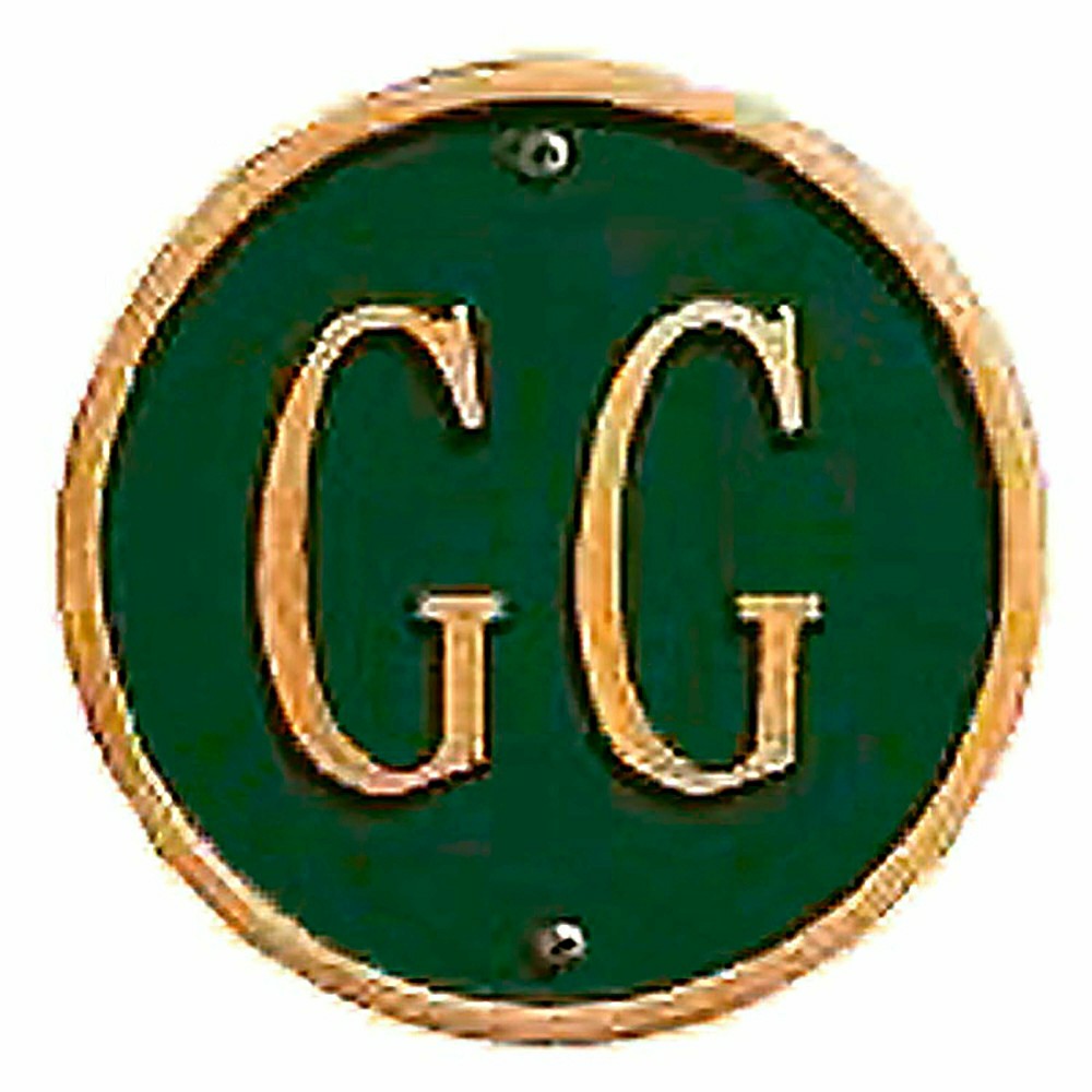 Plow & Hearth Beaded Oval Lawn Personalized Address Plaque
