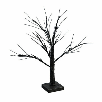 Plow & Hearth 19"H LED Halloween Glittered Tree