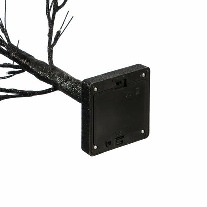 Plow & Hearth 19"H LED Halloween Glittered Tree