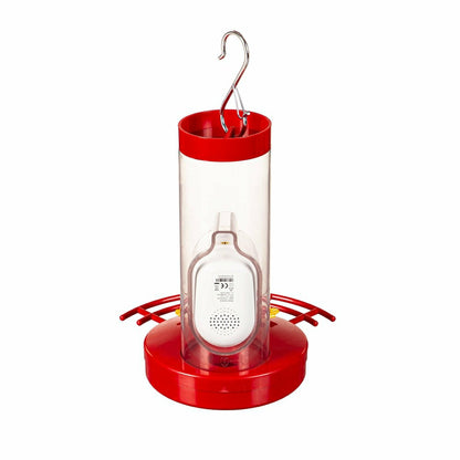 Plow & Hearth LED Smart Hummingbird Feeder with Camera