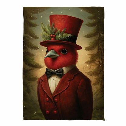 Plow & Hearth Sir Cardinal Suede Garden Flag