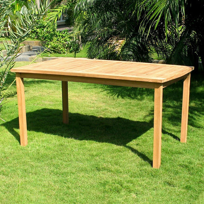 Plow & Hearth Rectangular Teak Dining Table