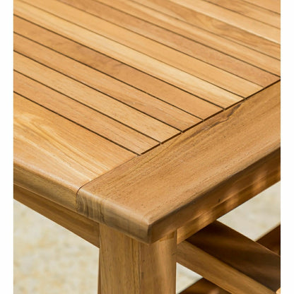 Plow & Hearth Rectangular Teak Dining Table