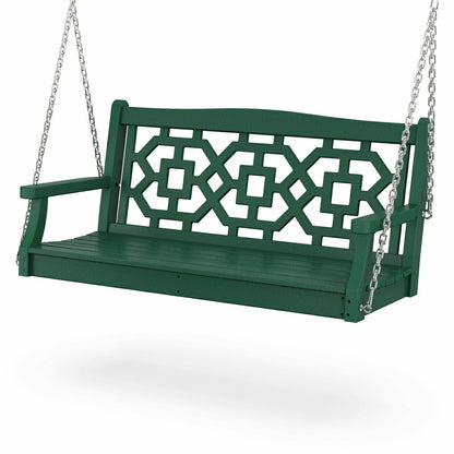 Plow & Hearth POLYWOOD® Chinoiserie Swing
