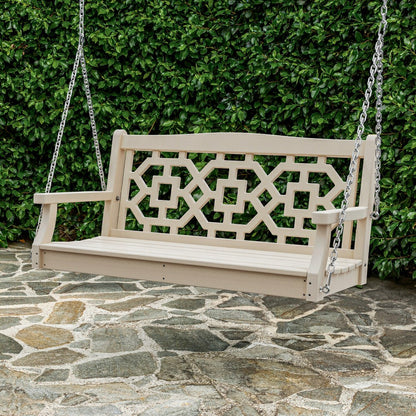Plow & Hearth POLYWOOD® Chinoiserie Swing