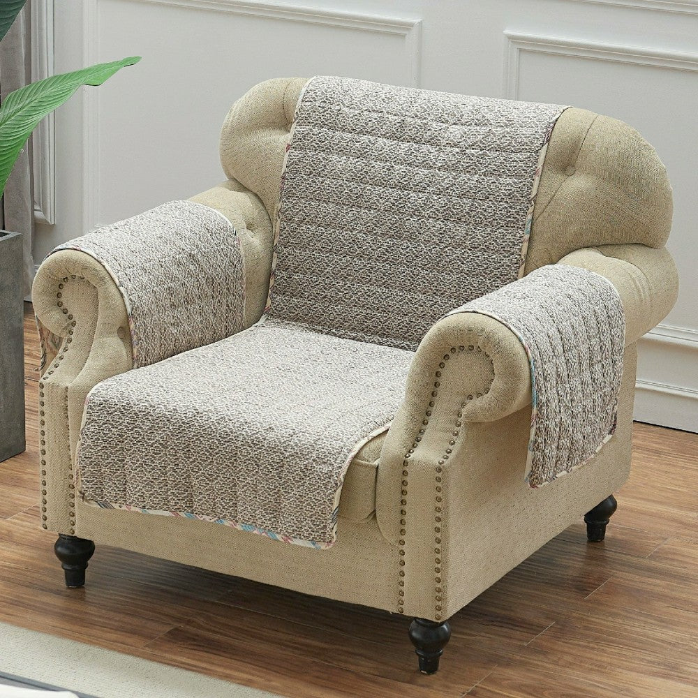 Plow & Hearth Phoenix Tan Reversible Chair Cover