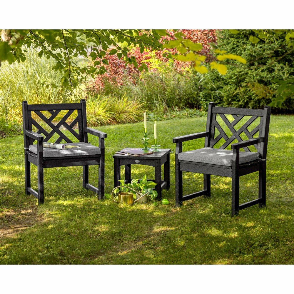 Plow & Hearth POLYWOOD® Chippendale Garden Armchair