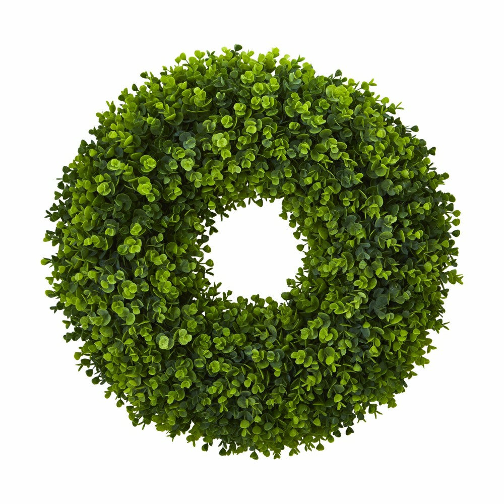 Plow & Hearth 25” Eucalyptus Artificial Wreath
