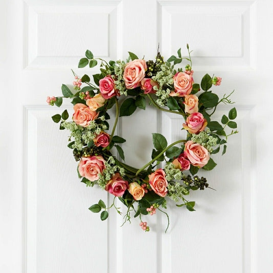 Plow & Hearth 20" Rose Wreath