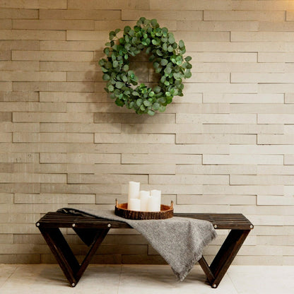 Plow & Hearth 30” Artificial Eucalyptus Wreath