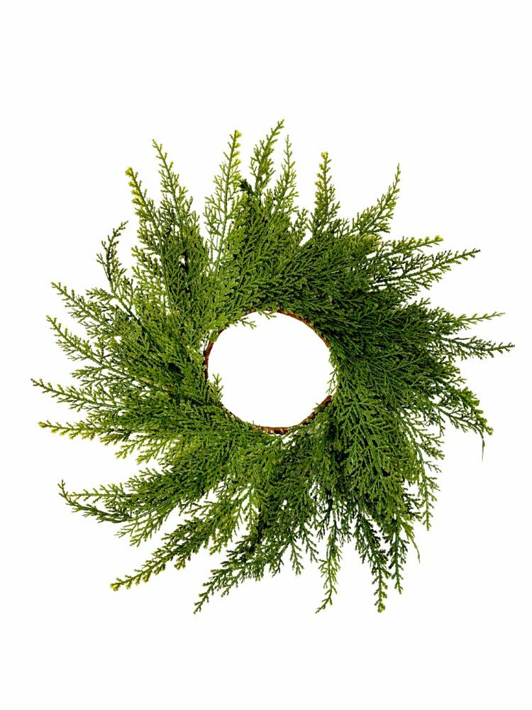 Plow & Hearth Mini Cedar Christmas Wreath