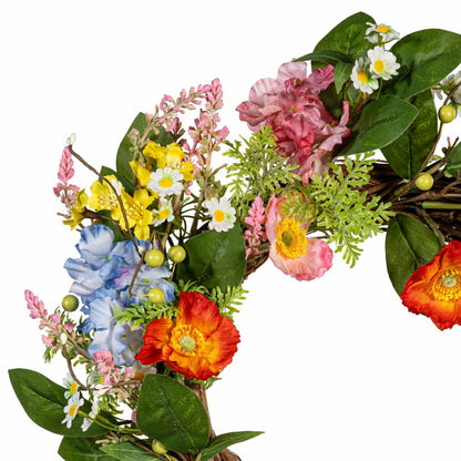 Plow & Hearth Petal & Plow Wreath Artificial Floral, 20"