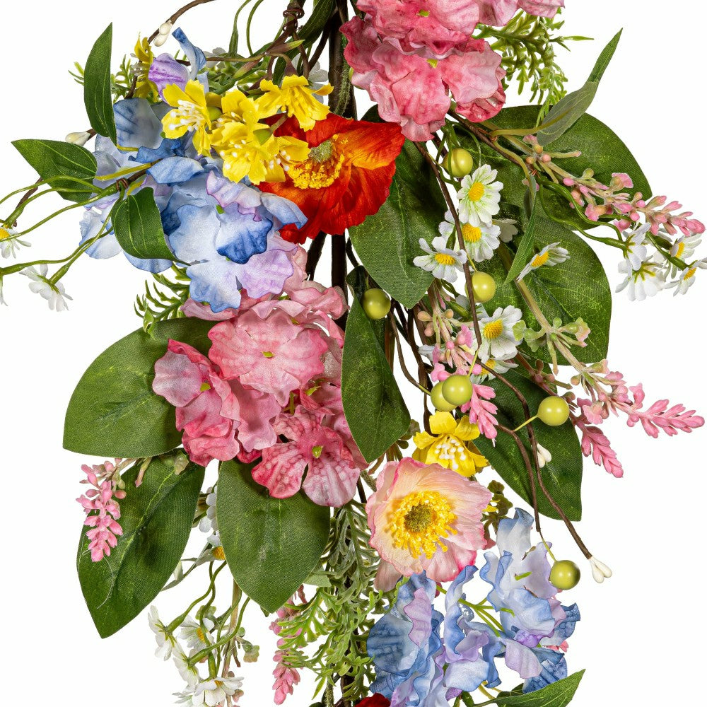 Plow & Hearth Petal & Plow Swag Artificial Floral, 23.5"H