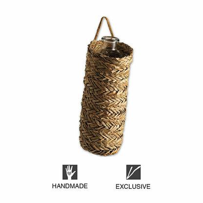 Plow & Hearth Seagrass Wrapped Bottle