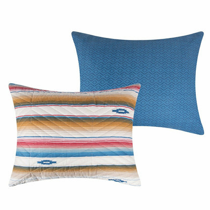 Plow & Hearth Painted Desert Sapphire Reversible Bedding