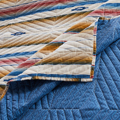 Plow & Hearth Painted Desert Sapphire Reversible Bedding