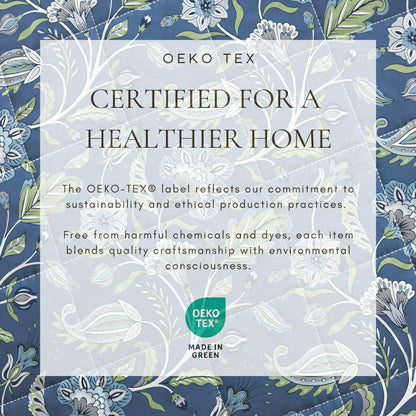 Plow & Hearth Indira Floral Boho Printed Cotton Quilt Set