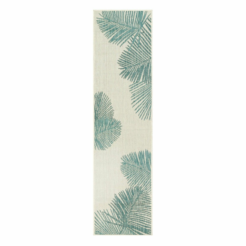 Plow & Hearth Indoor/Outdoor Textured Palms Polypropylene, 23" x 7'6" Runner