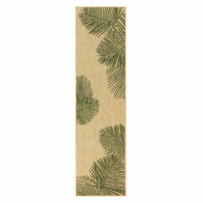 Plow & Hearth Indoor/Outdoor Textured Palms Polypropylene, 23" x 7'6" Runner