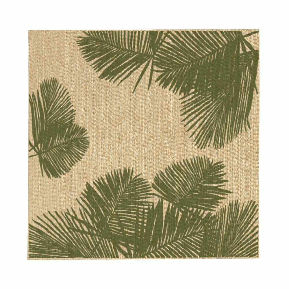 Plow & Hearth Indoor/Outdoor Textured Palms Polypropylene, 23" x 7'6" Runner