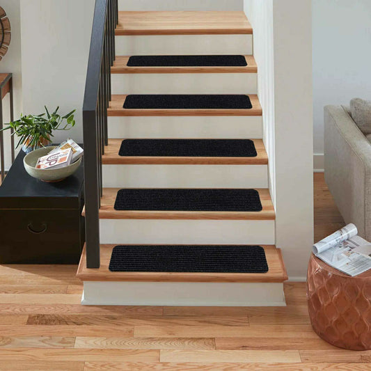 Plow & Hearth Basic Stair Tread Rugs, Gray