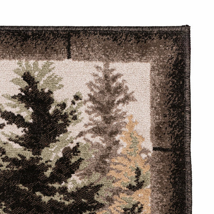 Plow & Hearth Vista Forest Trees Rug, 30" x 50"