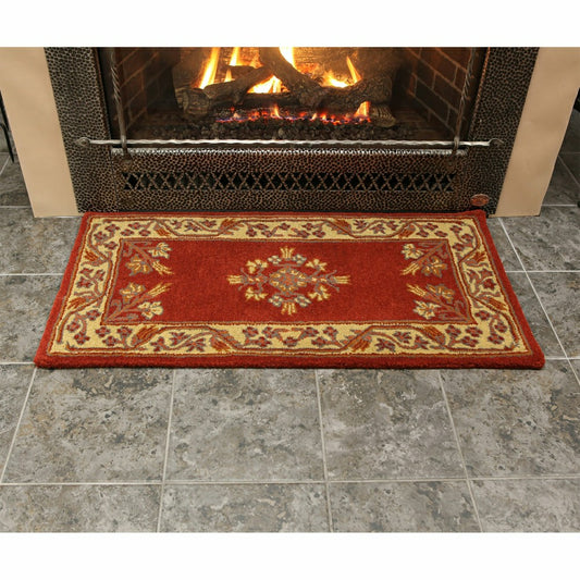 Plow & Hearth Jardin Wool Rug, 44"x22"