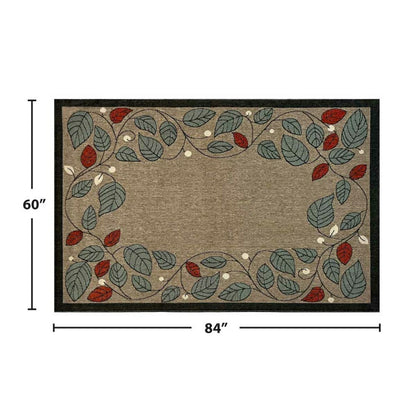 Plow & Hearth Berry Vine Polypropylene Rug