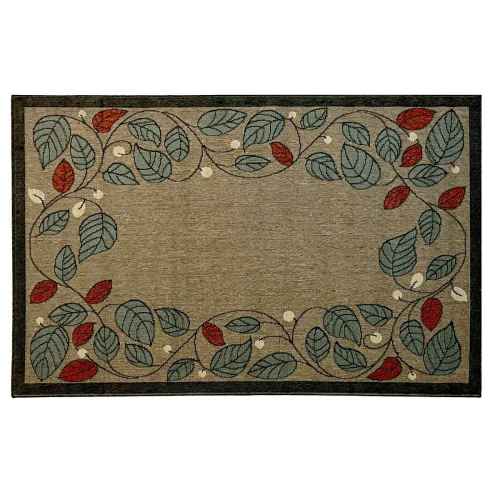 Plow & Hearth Berry Vine Polypropylene Rug