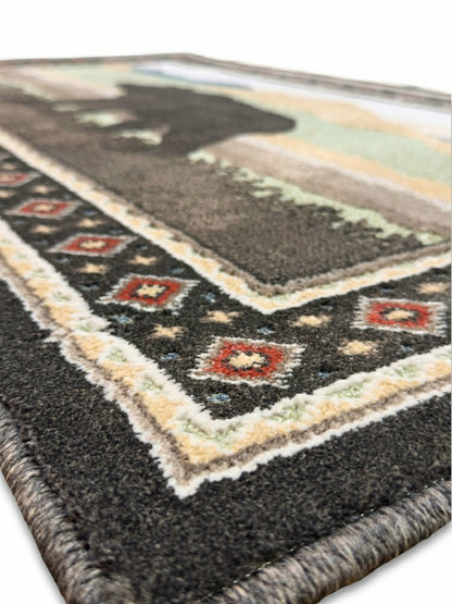 Plow & Hearth Vista Curious Bear Rug, 30"x 50"