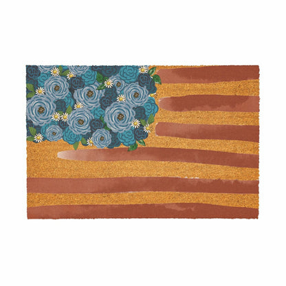 Plow & Hearth American Classic Flag, Coir Mat 36"x24"