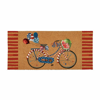 Plow & Hearth American Classic, Flocked Coir Sassafras Switch Mat 22"x10"