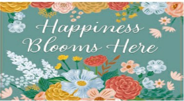 Plow & Hearth What She Shed Birds, Flocked Coir Sassafras Switch Mat 22"x10"