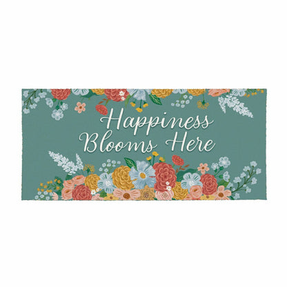 Plow & Hearth What She Shed Birds, Flocked Coir Sassafras Switch Mat 22"x10"