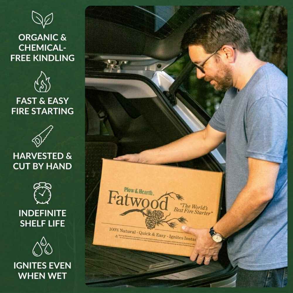 Plow & Hearth Fatwood Fire-Starter, 12 lb. Bag