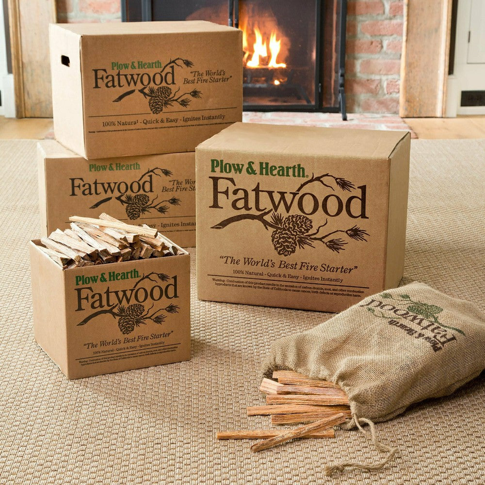Plow & Hearth Fatwood Fire-Starter, 12 lb. Bag