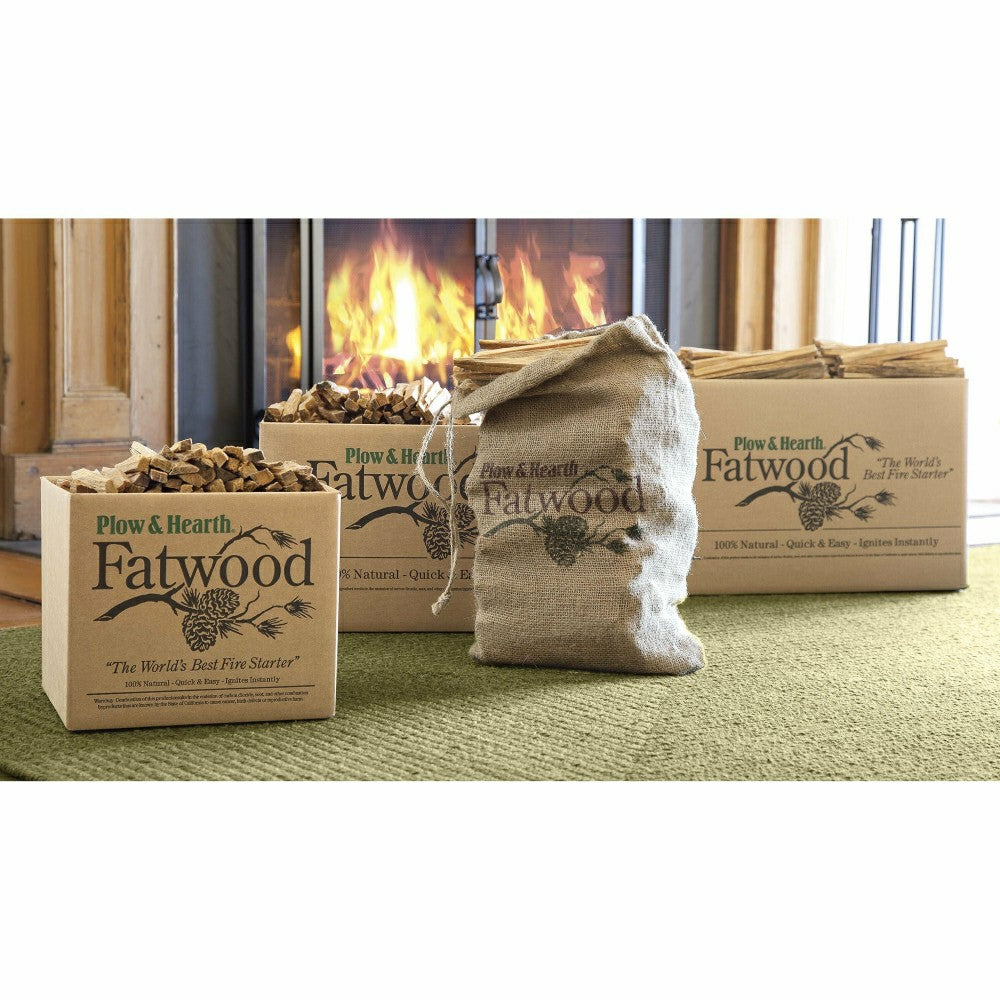 Plow & Hearth Fatwood Fire-Starter, 12 lb. Bag