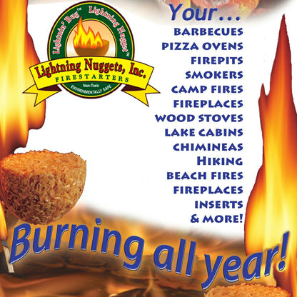 Plow & Hearth Box of 350 Lightning Nuggets Fire Starters