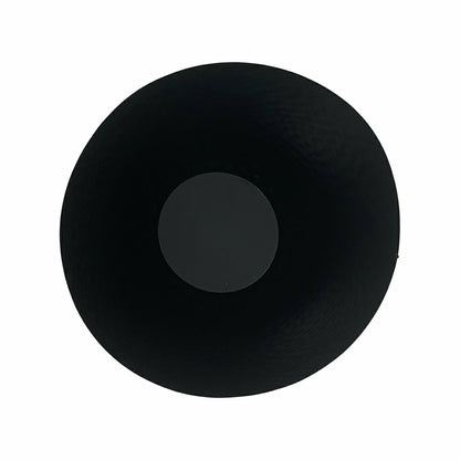 Plow & Hearth Fireplace Log Bucket, Round Hammered Design, Black Finish