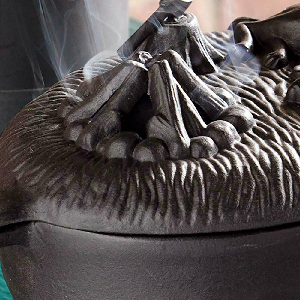 Plow & Hearth Cast Iron Dog Wood Stove Steamer
